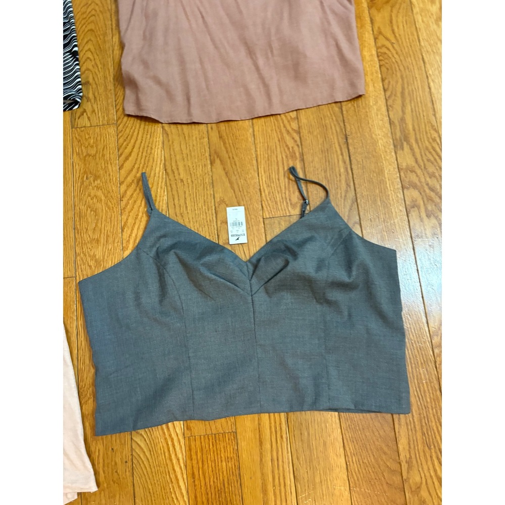 Express Womens Tops Bundle NWT Size XL Grey Mauve Pink Abstract 4 Piece Set - Picture 2 of 8
